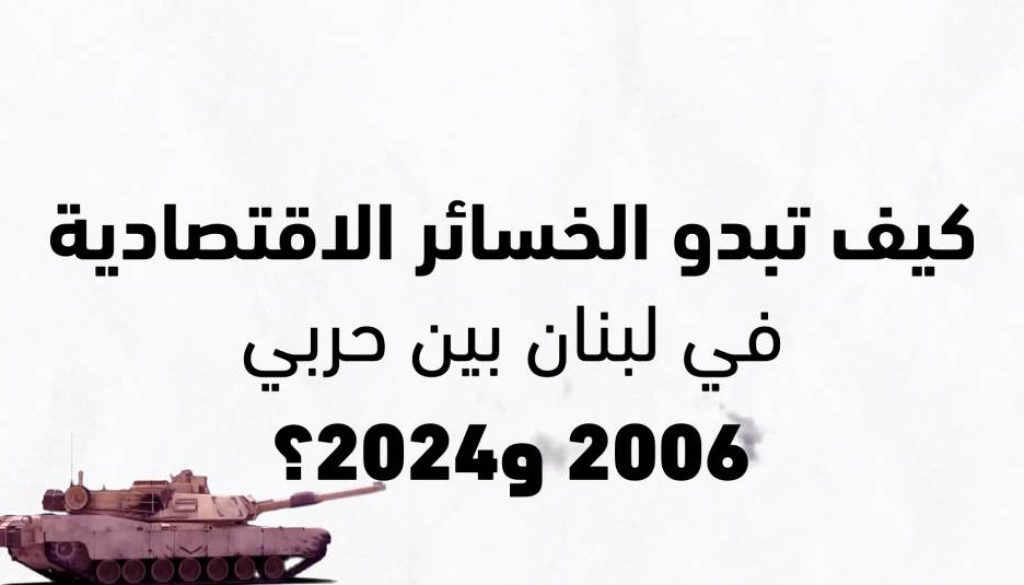 الخسائر الاقتصادية أكثر من 50% من الناتج مقارنة بـ10.5% في تموز 2006!