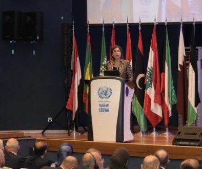 الأمينة التنفيذية للإسكوا، رولا دشتي، تلقي كلمة في افتتاح المنتدى العربي للتنمية المستدامة 2025