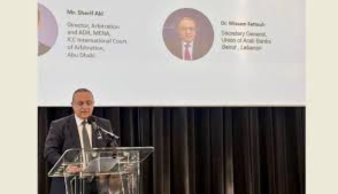 فتوح من باريس نسعى مع غرفة التجارة الدولية لرفع مستوى التحكيم في القطاع المصرفي العربي