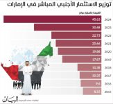 196.3 مليار دولار الاستثمار الأجنبي المباشر بالإمارات في 10 سنوات1