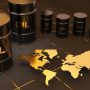 oil-barrels-on-black-background-with-golden-world-map