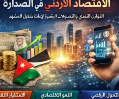 الاقتصاد الأردني في الصدارة التوازن النقدي والتحولات الرقمية لإعادة تشكيل المشهد