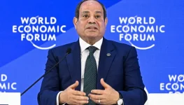 السيسي في دافوس مسيرة التنمية تواجه تحديات جسيمة