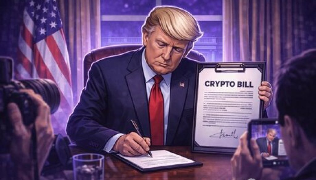 President Trump Says Crypto Market Structure Bill Will Pass Soon