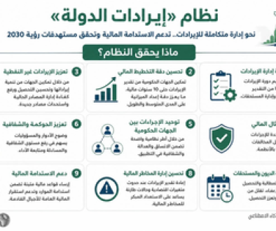 نظام «إيرادات الدولة» ينقل السعودية من «الجباية التقليدية» إلى «الحوكمة والاستدامة»1
